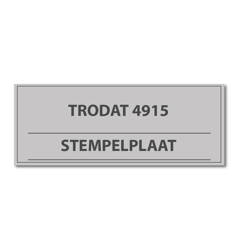 Tekstplaat voor Trodat Printy 4915