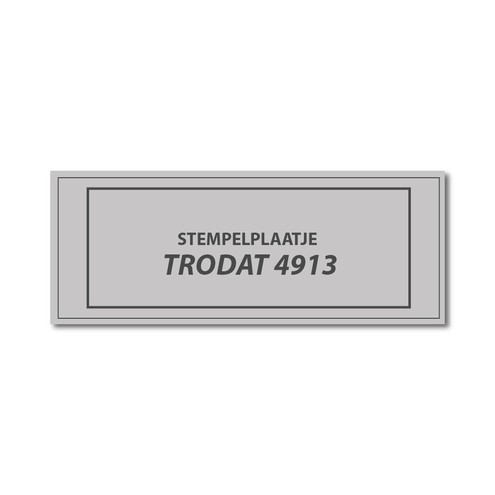Tekstplaat voor Trodat Printy 4913