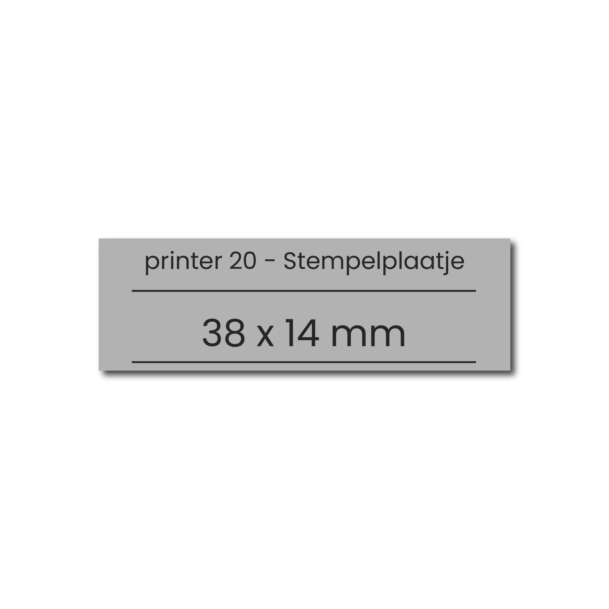 Stempelplaatje Colop Printer 20
