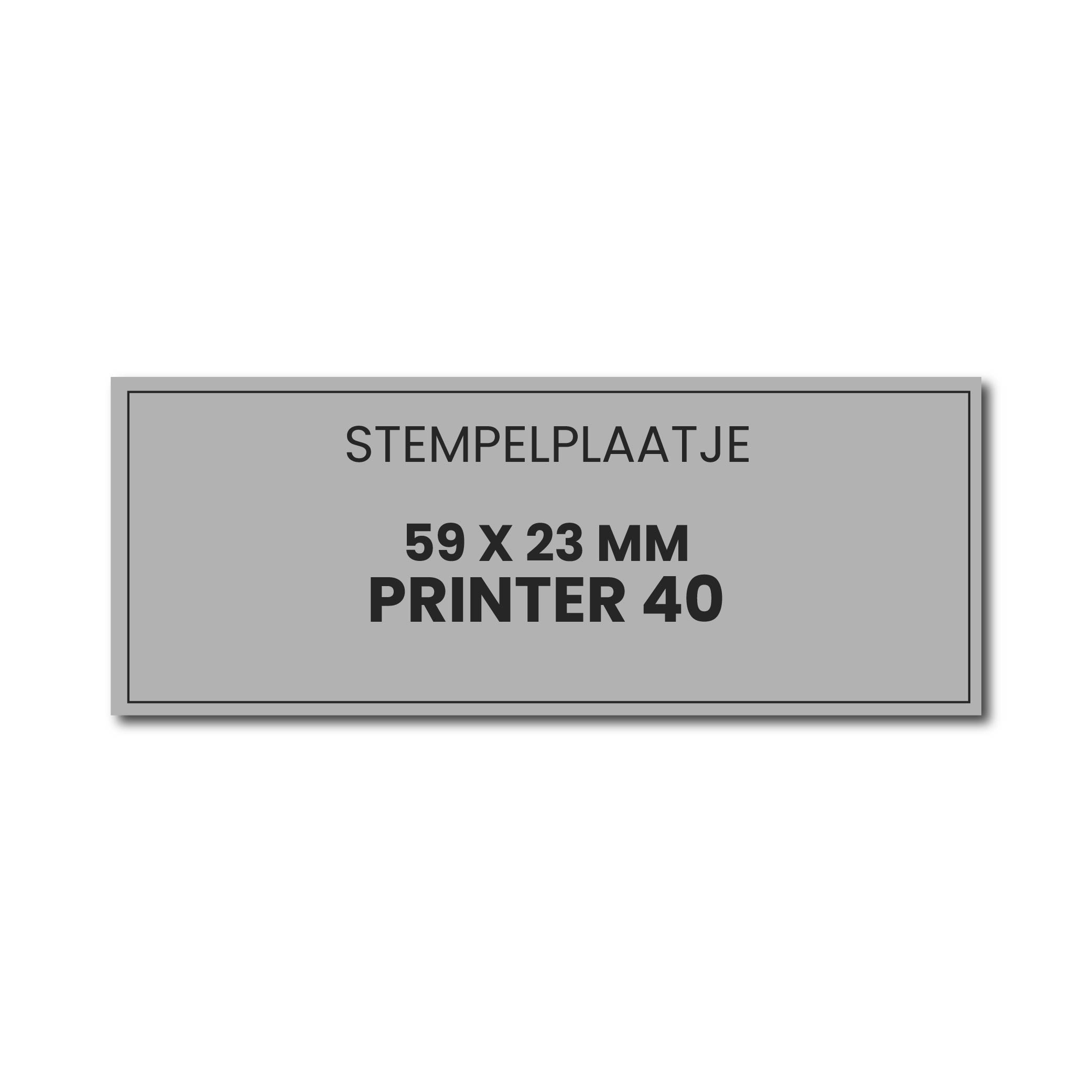 Stempelplaatje Colop Printer 40