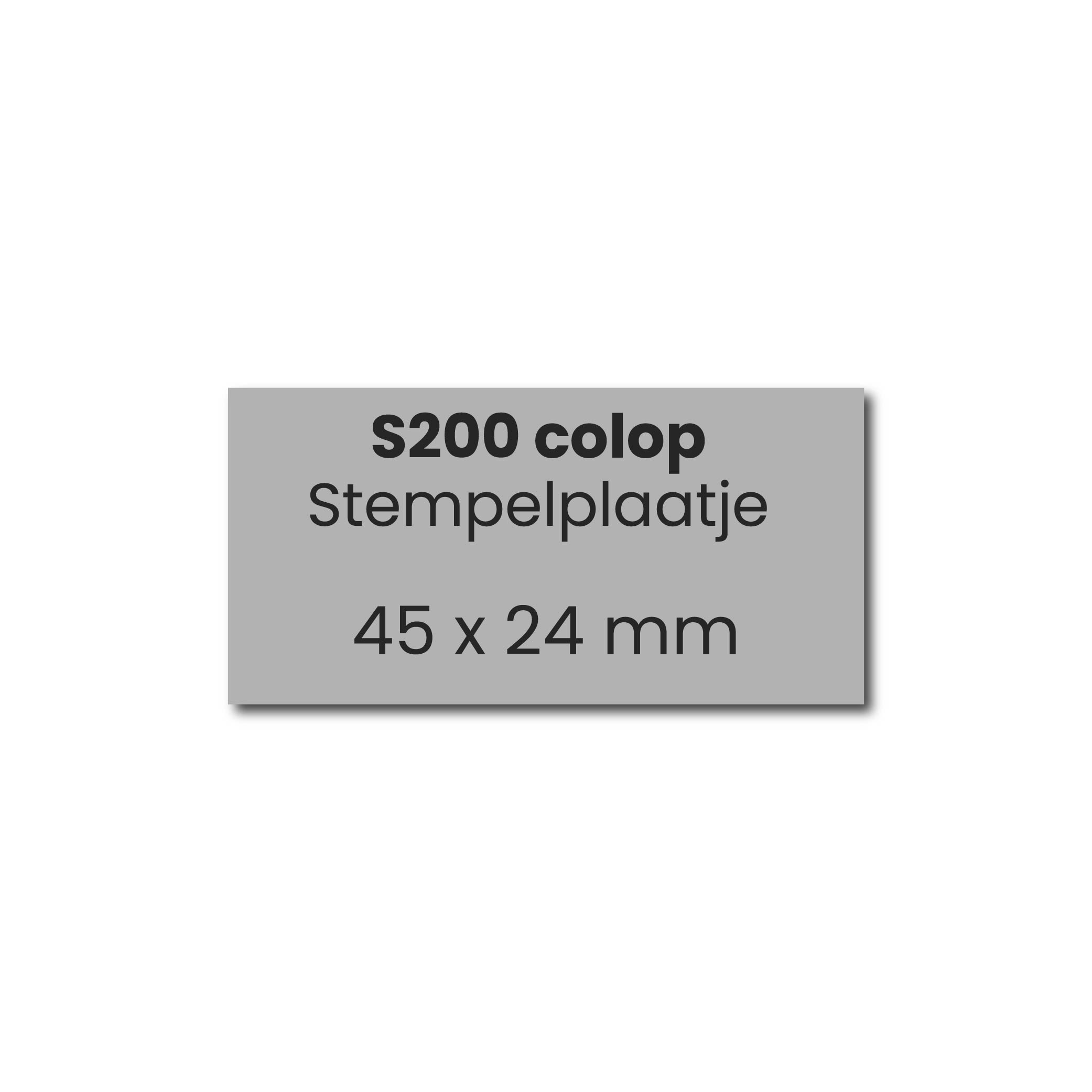 Tekstplaatje Colop Printer S200
