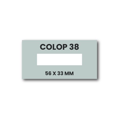 Tekstplaatje Colop Printer 38/D