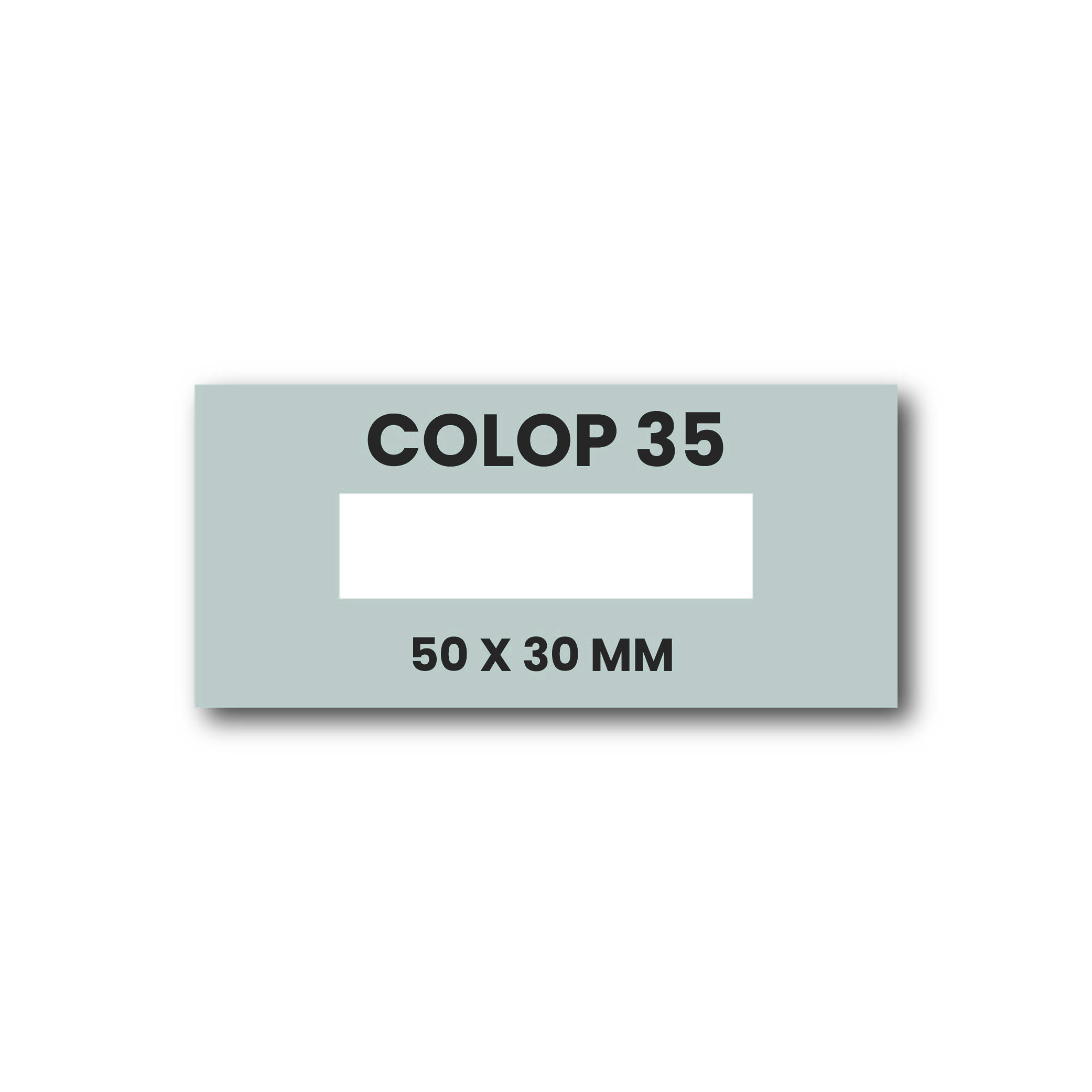 Tekstplaatje Colop Printer 35/D