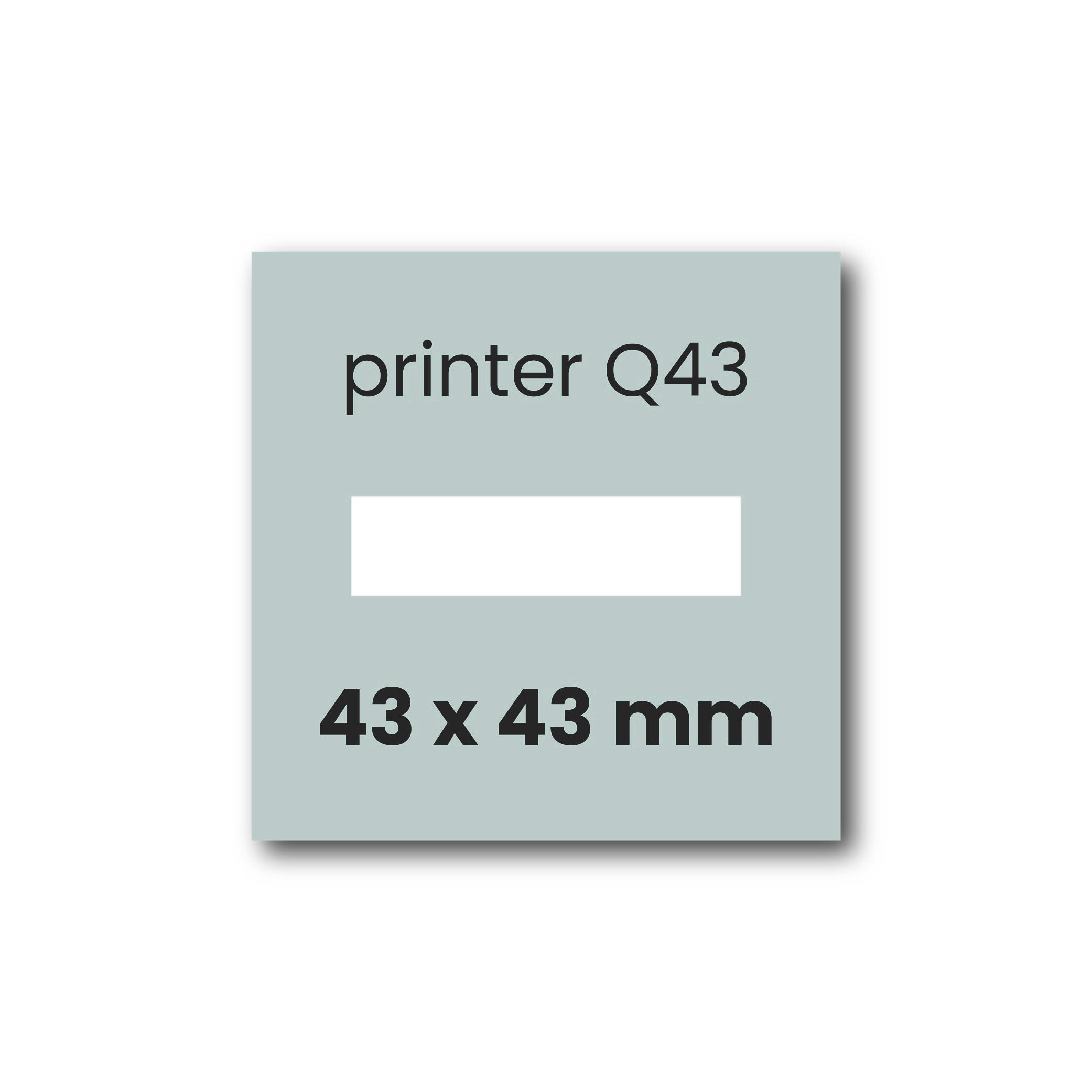 Tekstplaatje Colop Printer Q43/D