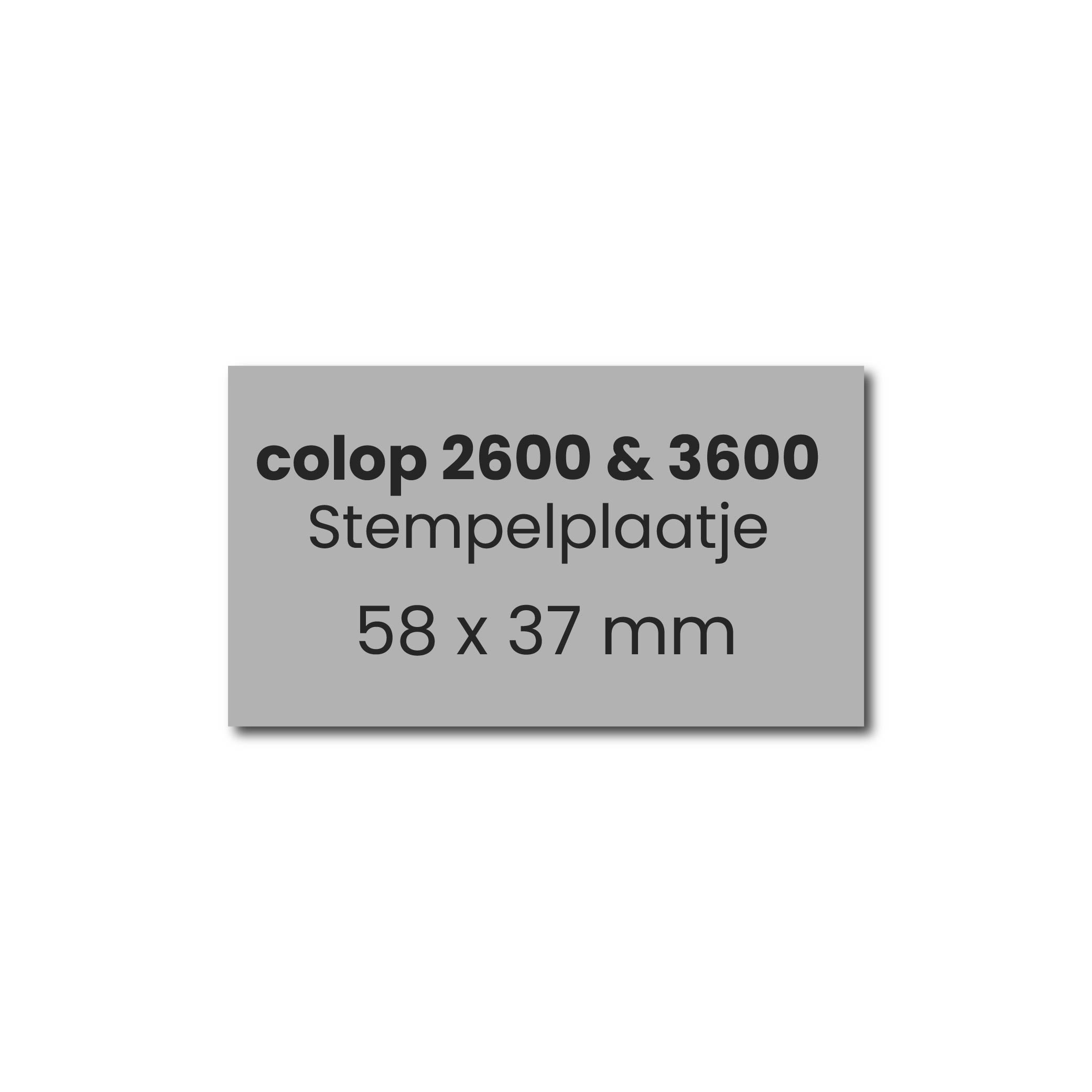 Stempelplaatje Colop 2600 & 3600