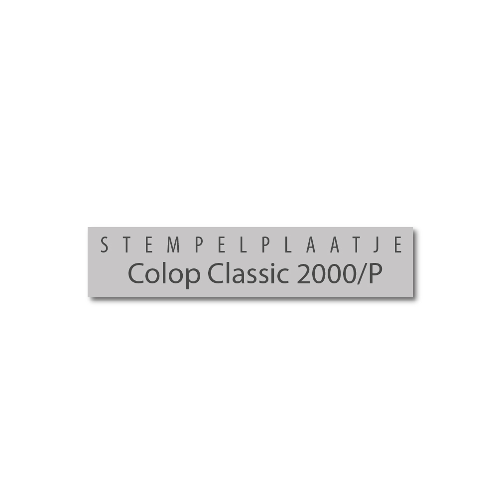 Tekstplaatje Colop Classic 2000/P D