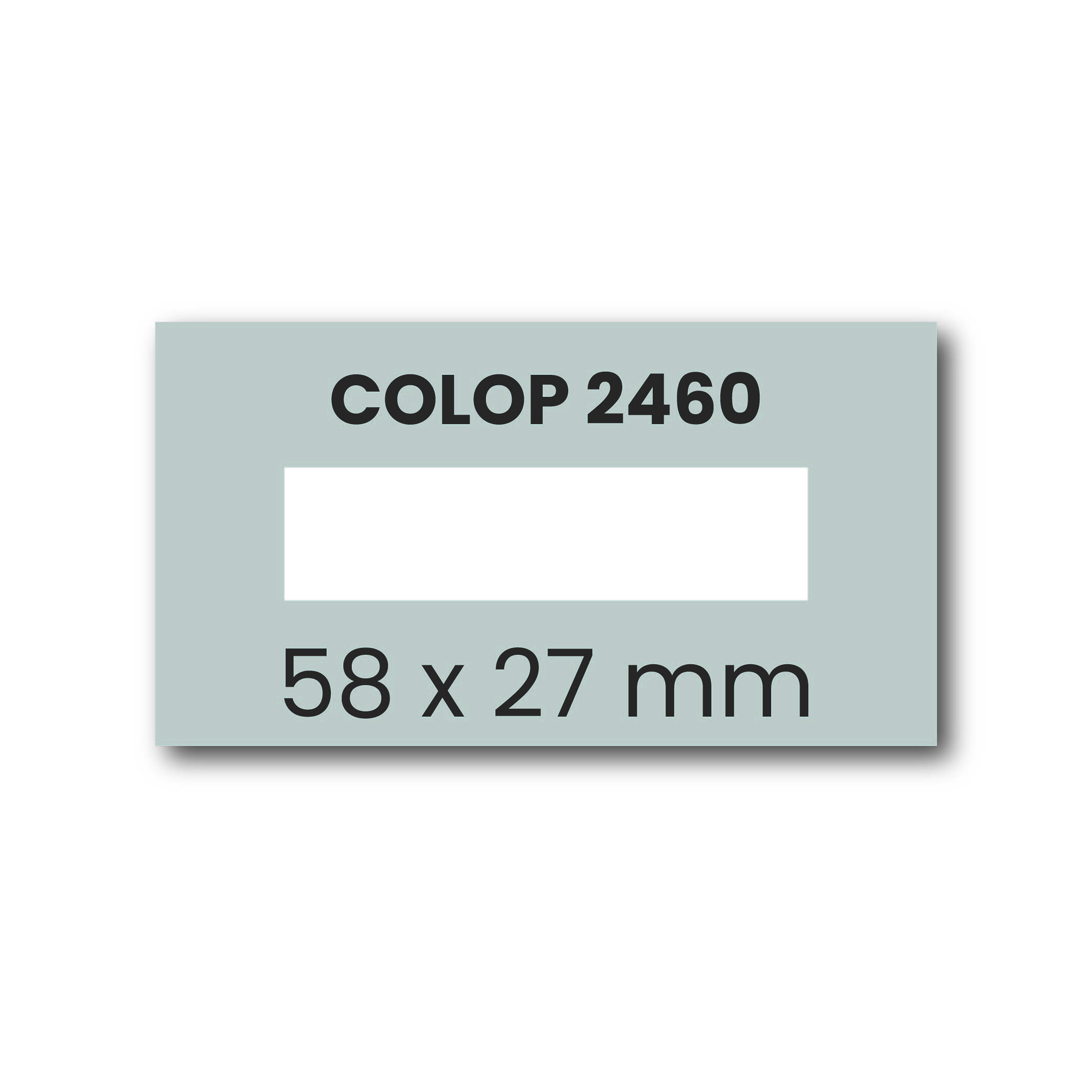 Stempelplaatje Colop Classic 2460