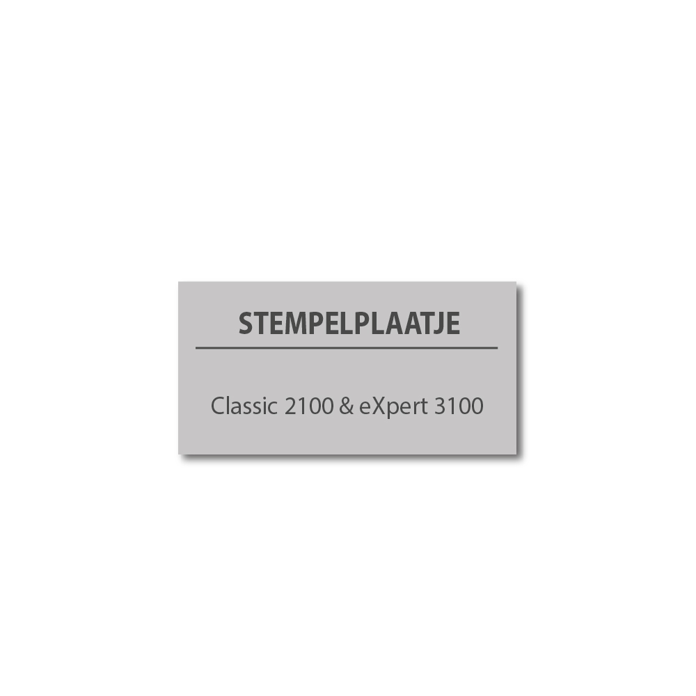 Stempelplaatje Colop 2100 & 3100