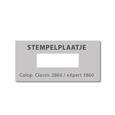 Stempelplaatje Colop 2860 & 3860