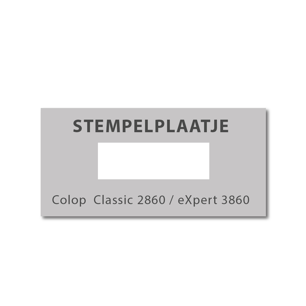 Stempelplaatje Colop 2860 & 3860