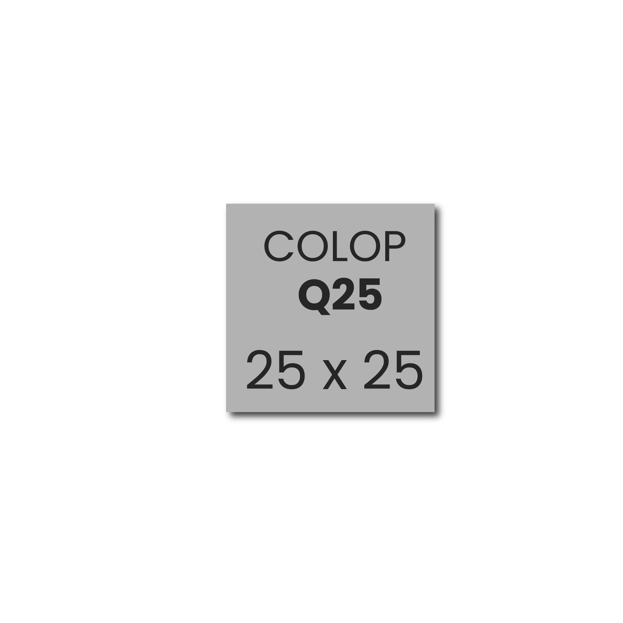 Tekstplaatje Colop Pocket Q25