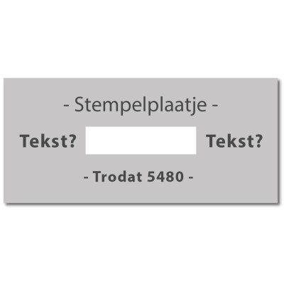 Stempelplaat Trodat Professional 5480
