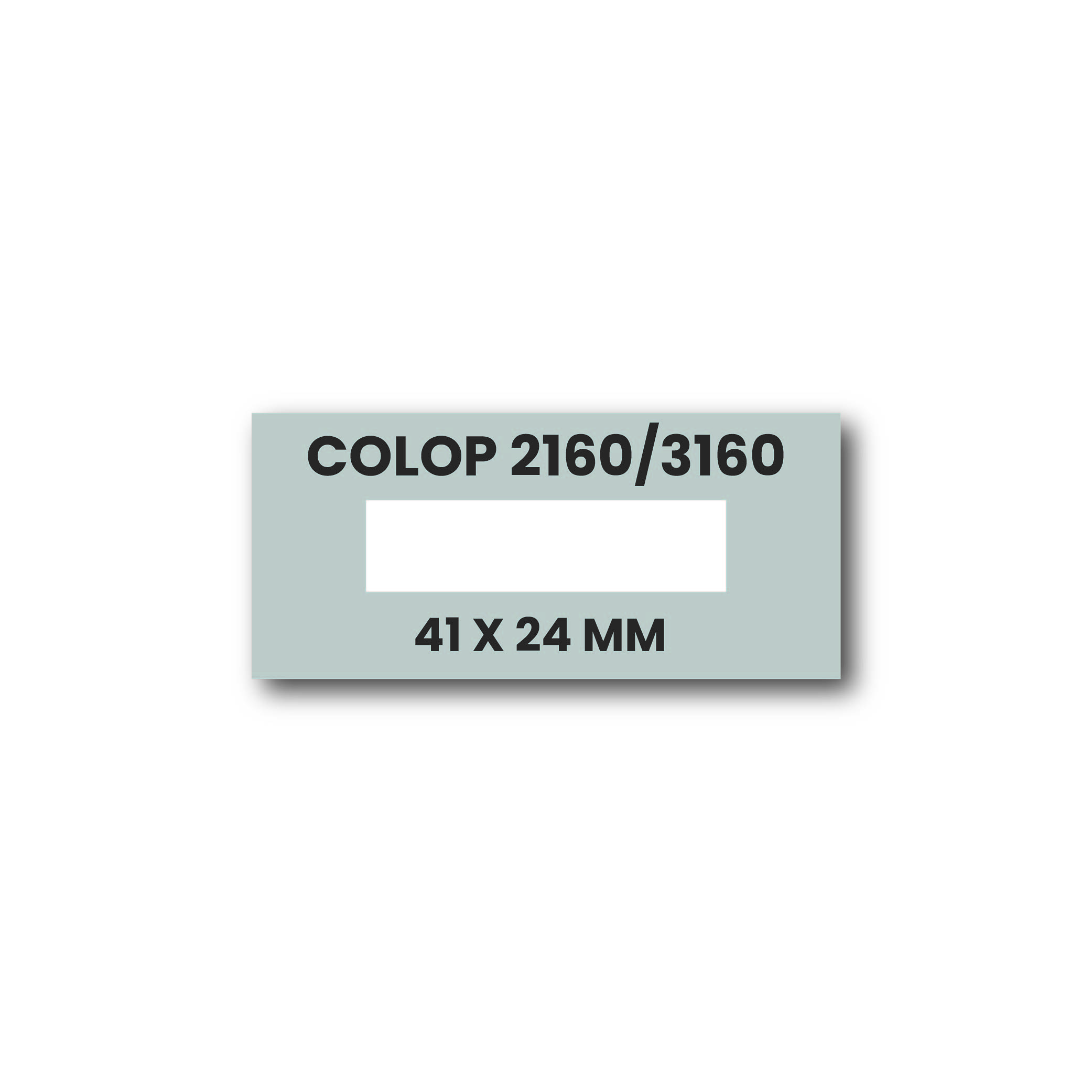 Stempelplaatje Colop 2160 & 3160