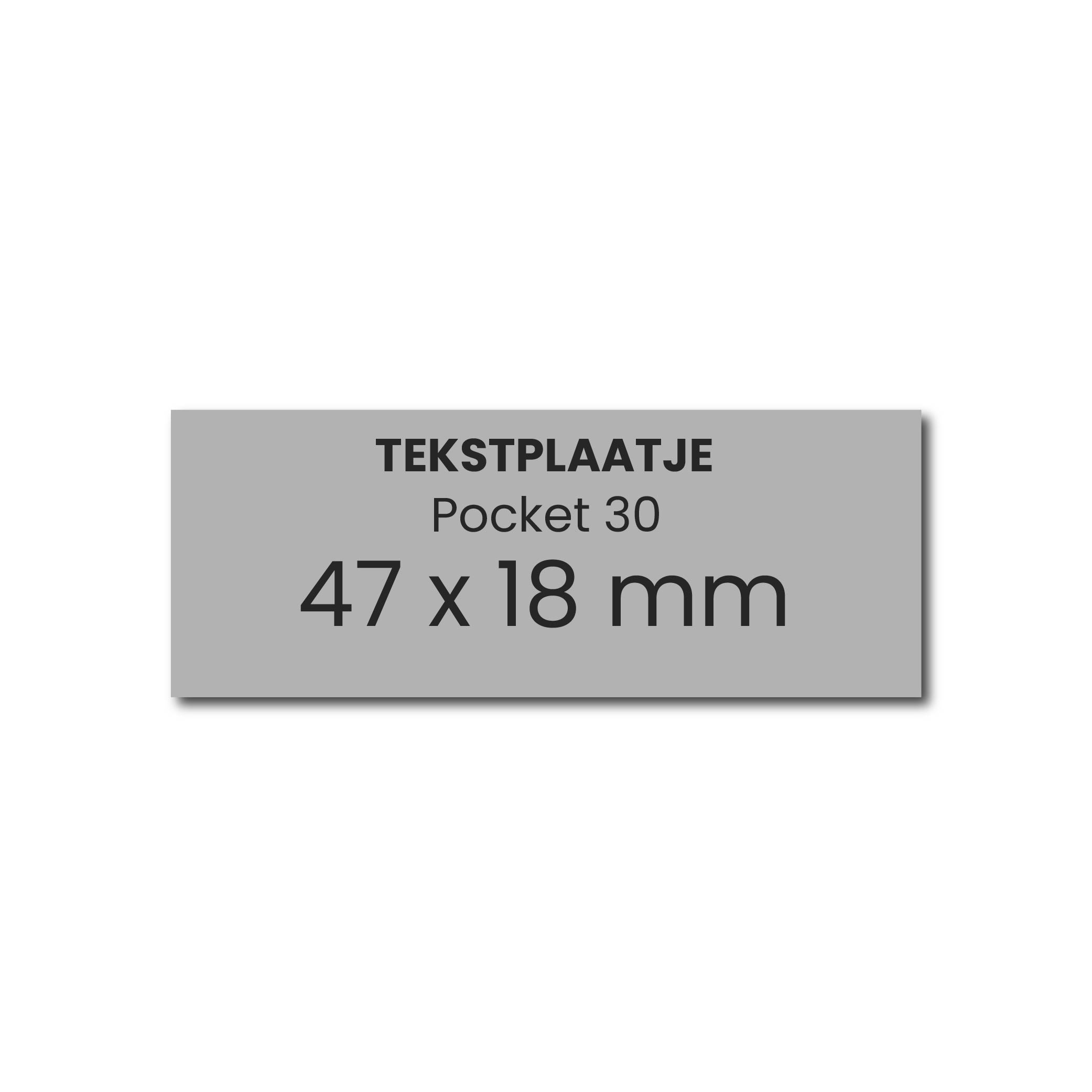 Tekstplaatje Colop Pocket 30