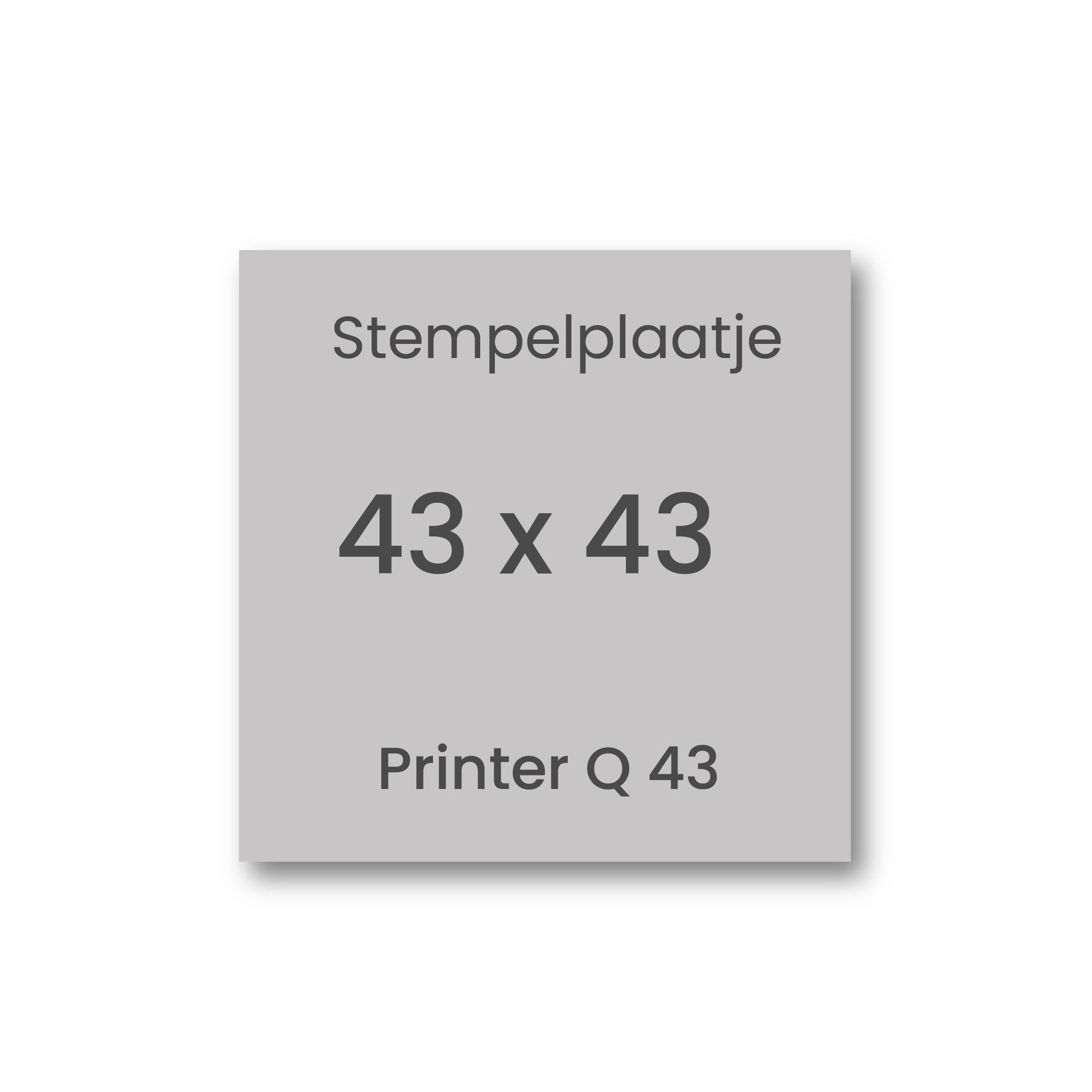Stempelplaatje Colop Printer Q43