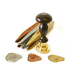 Gutenberg doosje met 6 lakstaven Koper, Goud, Zilver
