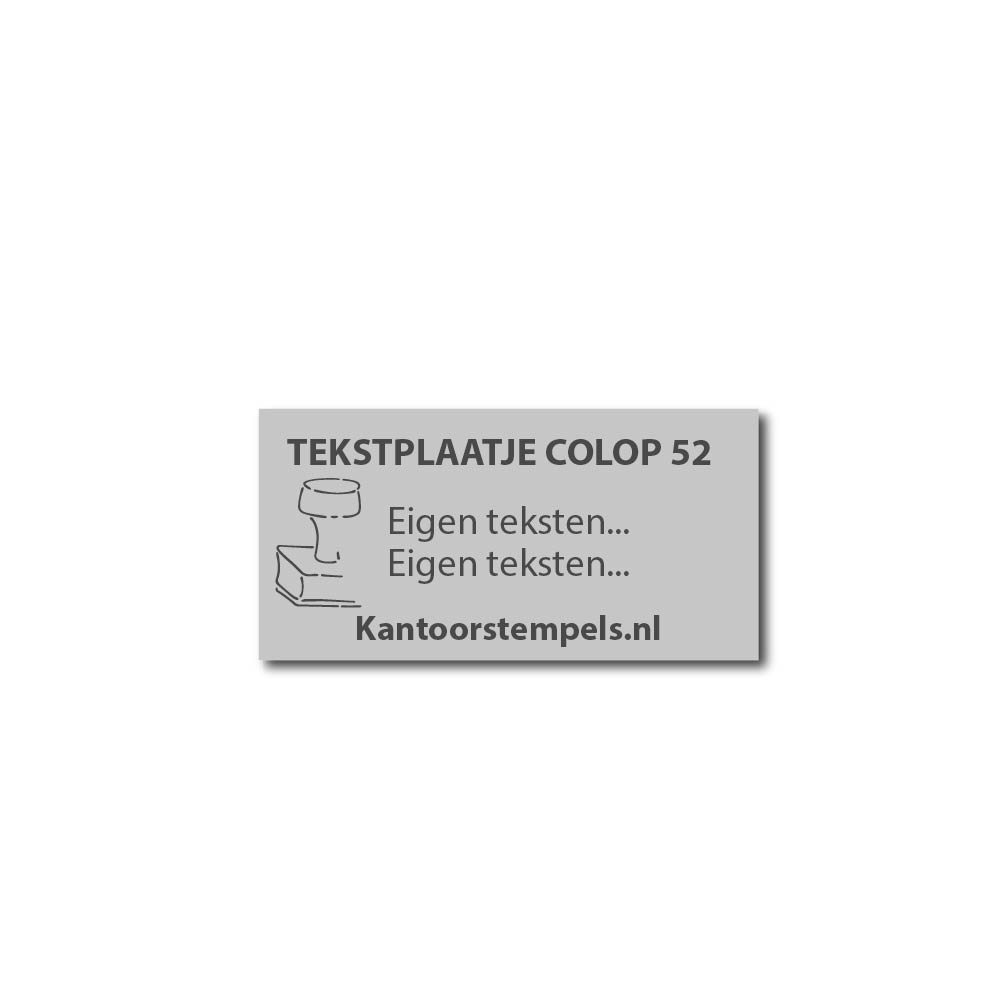 Stempelplaatje Colop Printer 52