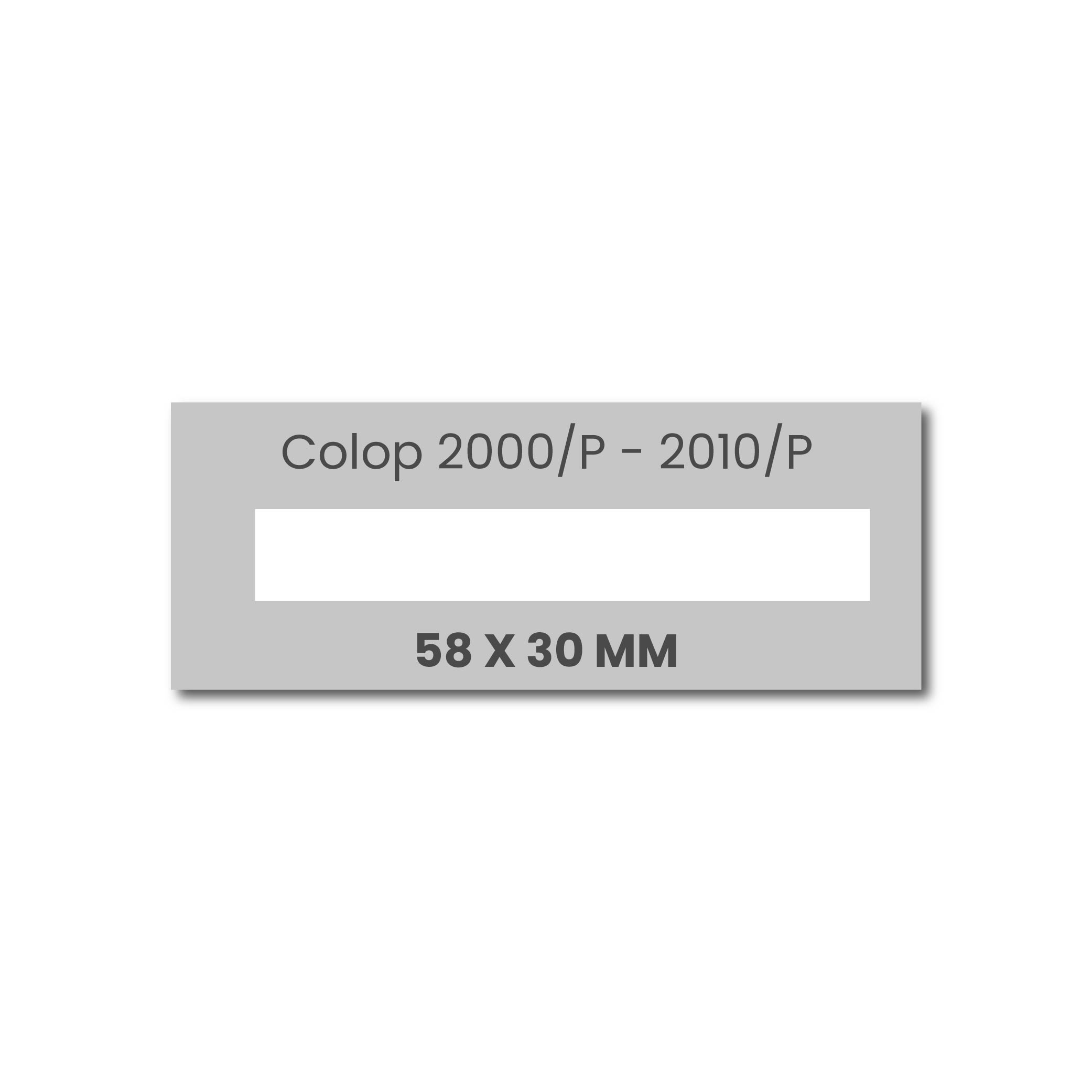 Tekstplaatje Colop Classic 2008/P en 2010/P