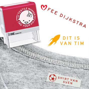Kledingstempels en inkten