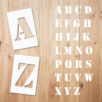 Sjabloon letterset alfabet