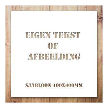 Sjabloon met eigen ontwerp