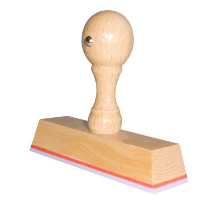 Houten handstempel 90x25mm